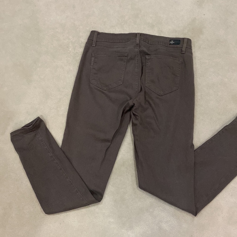 Paige Skinny Jeans “Verdugo Legging” Size 30 Taupe 5 pkt/zipper
